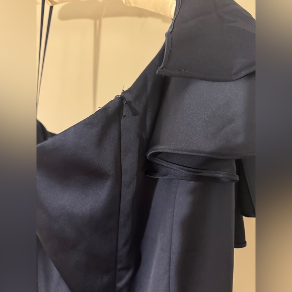 Mac Duggal Navy One Shoulder Dress - Picture 7 of 7